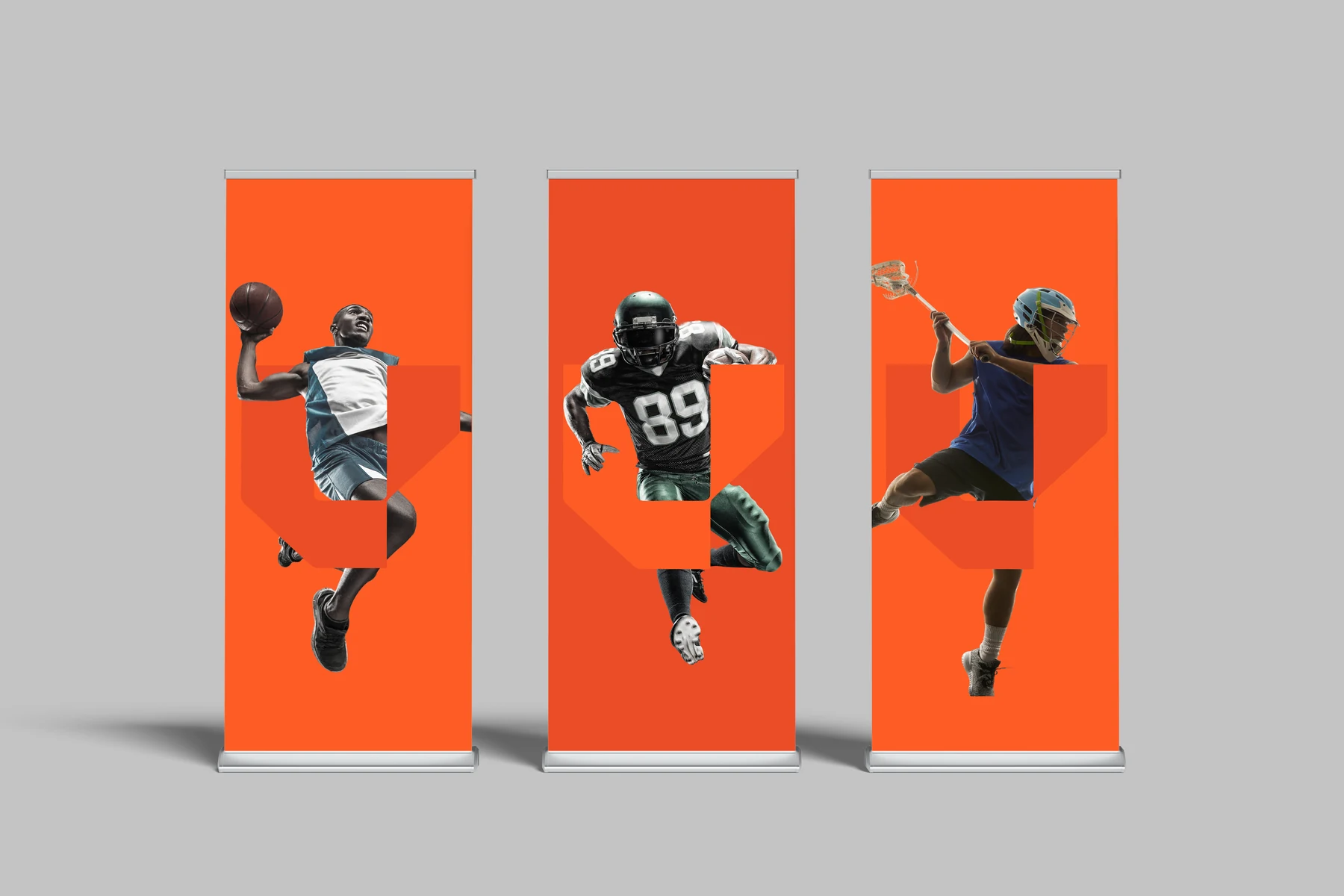 Level Up sports campaign banner system