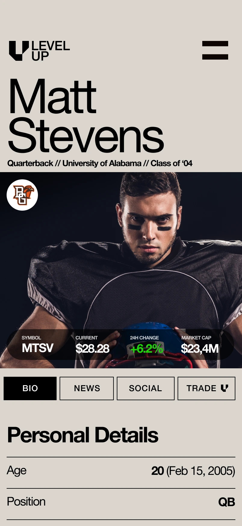 Design detail — Separate the athlete from the trading decision (1)