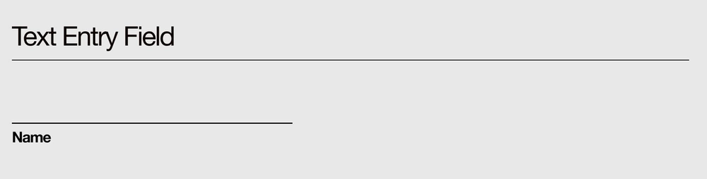 Original text entry field