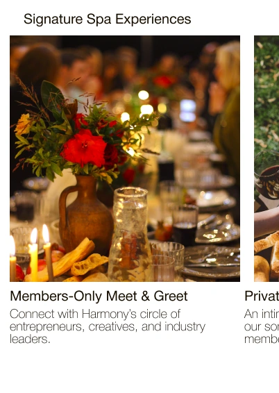Member events in the lower section of the discovery feed.